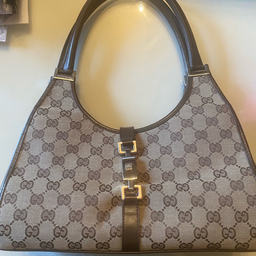 Gucci vintage Bardot Hobo canvas